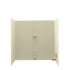 30-in D x 60-in W x 60-in H Solid Surface Bathtub Wall Kit in Bone
