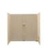 30-in D x 60-in W x 60-in H Solid Surface Bathtub Wall Kit in Bermuda Sand