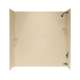 SS-60-3-040 30-in D x 60-in W x 60-in H Solid Surface Bathtub Wall Kit in Bermuda Sand