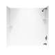 SS-60-3-010 30-in D x 60-in W x 60-in H Solid Surface Bathtub Wall Kit in White