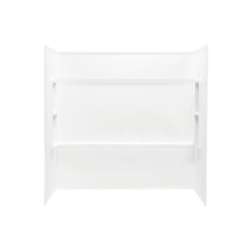 28.25-in D x 60-in W x 59.5-in H Veritek Bath Walls in White