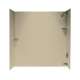 SS-60-3-122 30-in D x 60-in W x 60-in H Solid Surface Bathtub Wall Kit in Prairie