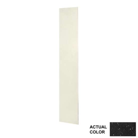 11.75-in W x 72-in H Solid Surface Shower Wall Panel in Crystal Black