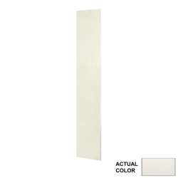 11.75-in W x 96-in H Solid Surface Shower Wall Panel in Crystal White