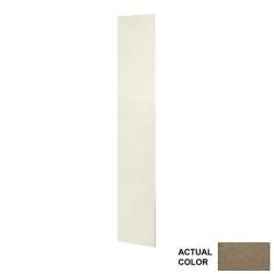 11.75-in W x 96-in H Solid Surface Shower Wall Panel in Caramel Glass