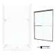 SQP3248010-M46570BC 72.5-in x 48-in x 32-in 5-Piece Alcove Shower Kit in White