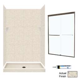 SQP3248-M46570BC 72.5-in x 48-in x 32-in 5-Piece Alcove Shower Kit