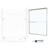 SQP326R010-M58570NC 72.5-in x 60-in x 32-in 5-Piece Alcove Shower Kit in White