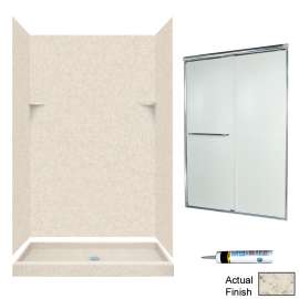 SSP3248-M46570CR 72-in x 48-in x 32-in 5-Piece Alcove Shower Kit
