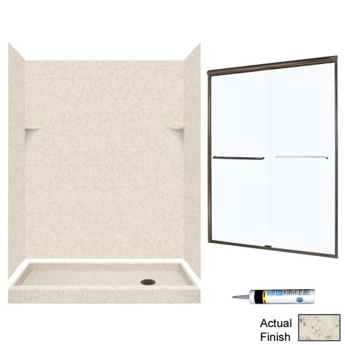 SSP326R-M58570BC 72-in x 60-in x 32-in 5-Piece Alcove Shower Kit