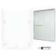 stone 72-in x 60-in x 34-in 5-Piece Alcove Shower Kit in White