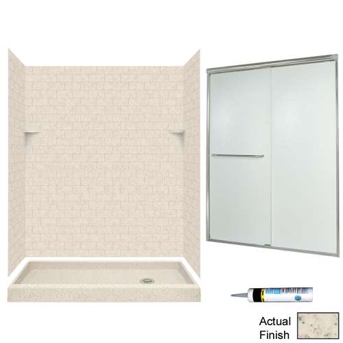 STP326R-M58570NR 72.5-in x 60-in x 32-in 5-Piece Alcove Shower Kit