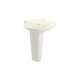 Pacifica 20-in Vitreous China Single Hole Oval Pedestal Lavatory