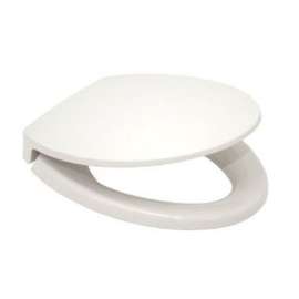 SoftClose SS114#01 Elongated Closed-Front Toilet Seat and Lid in Cotton