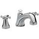 Vivian TB220DD#CP Deck Mount Tub Filler Trim with Cross Handles in Polished Chrome