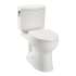 1 GPF Two Piece Elongated Toilet with SanaGloss Ceramic Glaze - Seat Not Included in Colonial White