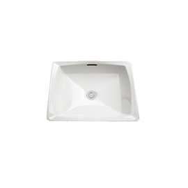 14-1/2-in Undermount Bathroom Sink with SanaGloss and Overflow Drain