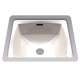14-1/2-in Undermount Bathroom Sink with SanaGloss and Overflow Drain in Sedona Beige