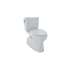 1.0 GPF Two-Piece Elongated Toilet with Single Flush in Colonial White