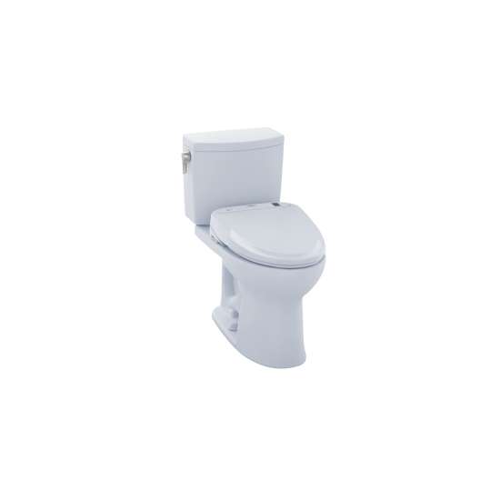 1.0 GPF Two-Piece Elongated Toilet with Single Flush and Washlet+ S350e Washlet in Cotton
