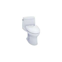 1.0 GPF One-Piece Elongated Bowl with Single Flush and Washlet+ S300e Washlet in Cotton