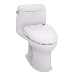 1.0 GPF One-Piece Elongated Bowl with Single Flush and Washlet+ S350e Washlet in Cotton