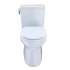 1.0 GPF Two-Piece Elongated Toilet with Single Flush and Right Hand Trip Lever in Cotton