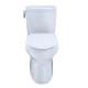 1.0 GPF Two-Piece Elongated Toilet with Single Flush and Right Hand Trip Lever in Cotton