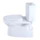 1.0 GPF Two-Piece Elongated Toilet with Single Flush and Right Hand Trip Lever in Cotton