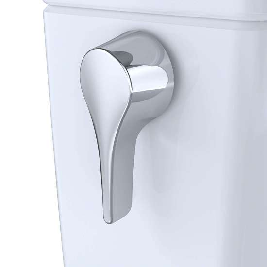 1.0 GPF Two-Piece Elongated Toilet with Single Flush and Right Hand Trip Lever in Cotton