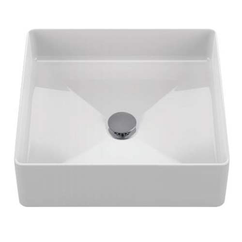 Arvina 17-in. Vitreous China Square Vessel Bathroom Sink