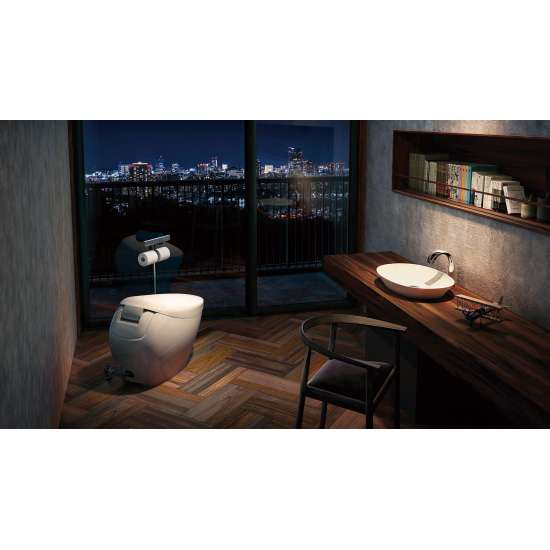 1.0 and 0.8 GPF NX1 Dual Flush Toilet in Cotton