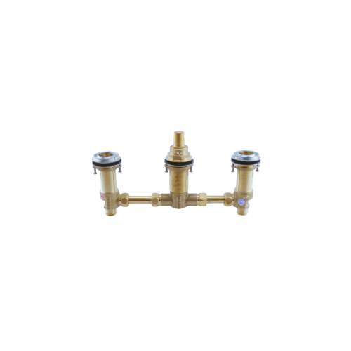 Brass Three-Hole Roman Tub Filler Rough-in