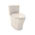 1.28 and 0.8 GPF Dual Flush One-Piece Elongated Chair Height Toilet in Sedona Beige