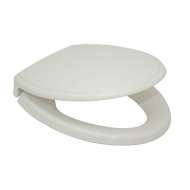 SoftClose SS154#11 Elongated Closed-Front Toilet Seat and Lid in Colonial White