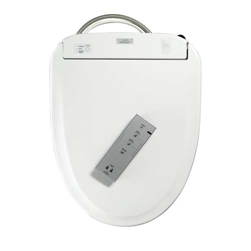 S3E Plastic Round Closed Front Toilet Seat With Lid And Washlet