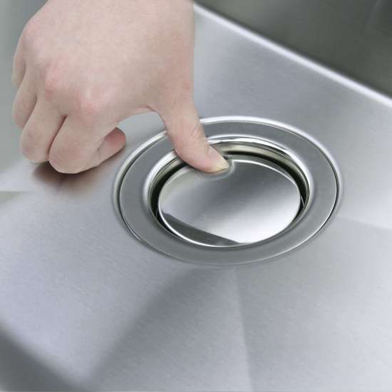 15-in x 17-in x 10-in 16 Gauge Single Bowl, Stainless Steel Kitchen Sink, Micro Edge Dual Mount Installation, with 3 Holes