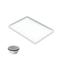 Mullen K26072L 49-7/8-in x 34-7/8-in Left-Hand Shower Base with Drain