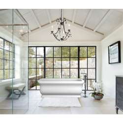 T4220 Ardell Floor Mounted Freestanding Tub Filler With Hand Shower