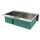 16 Gauge 60/40 Double Micro Edge Dual Mount Stainless Steel Sink Bowls with Low Divide 35.75