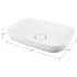 23.63-in Rectangular Vitreous China Vessel Sink in White