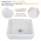 24 in. X 18 in. X 10 in. Single Bowl, Farmhouse Fireclay Kitchen Sink, Undermount Installation, In White