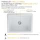 24 in. X 18 in. X 10 in. Single Bowl, Farmhouse Fireclay Kitchen Sink, Undermount Installation, In White