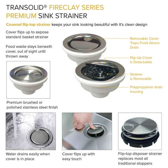 24-in x 18-in x 10-in Single Bowl, Farmhouse Fireclay Kitchen Sink, Undermount Installation, in White with Grid, Strainer, Installation Kit