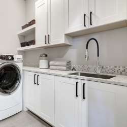 LSA1-252212-BS 25-in x 22-in x 12-in Stainless Steel Dual-Mount Laundry/Utility Sink Kit with Accessories