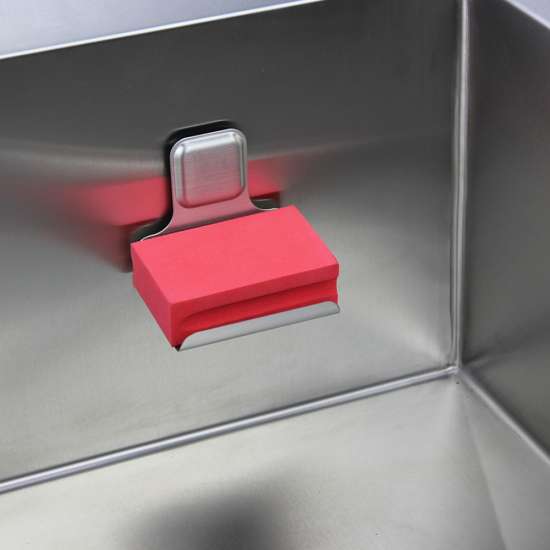 15-in x 15-in x 9-in 14 Gauge Single Bowl, Undermount Stainless Steel Kitchen Sink with SinkPocketâ„¢