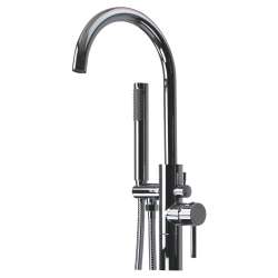 T4200-PC Peyton Single Handle Freestanding Tub Faucet With Hand Shower, Polished Chrome