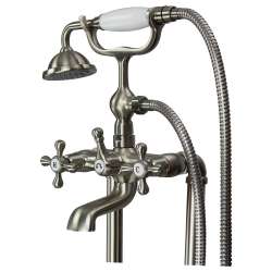 T4210-BN Cromwell Two-Handle Freestanding Tub Faucet With Hand Shower, Brushed Nickel