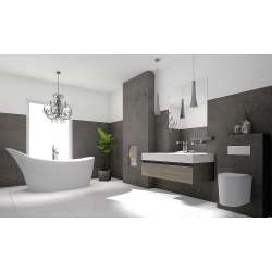 29.53-in W x 66.93-in L x 34.65-in H Bathtub White