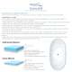 71-in L x 33.5-in W x 25.6-in H Resin Stone Freestanding Bathtub with center drain, in White